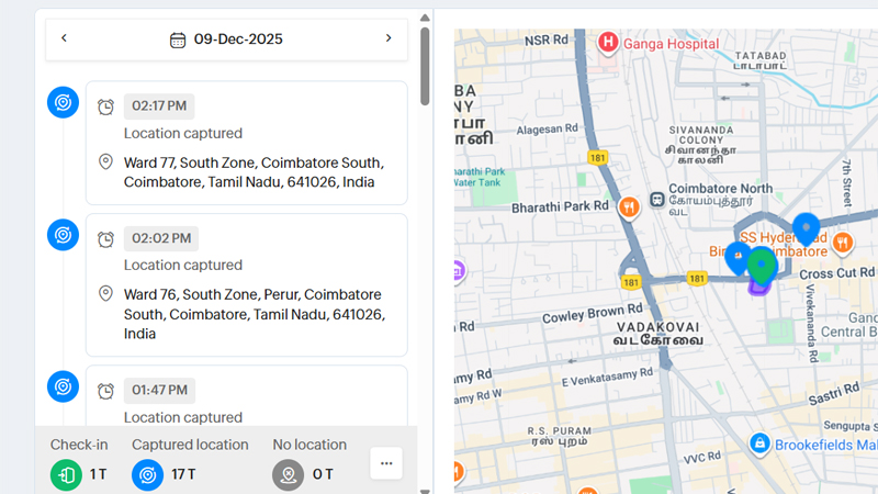 Field Staff Tracking